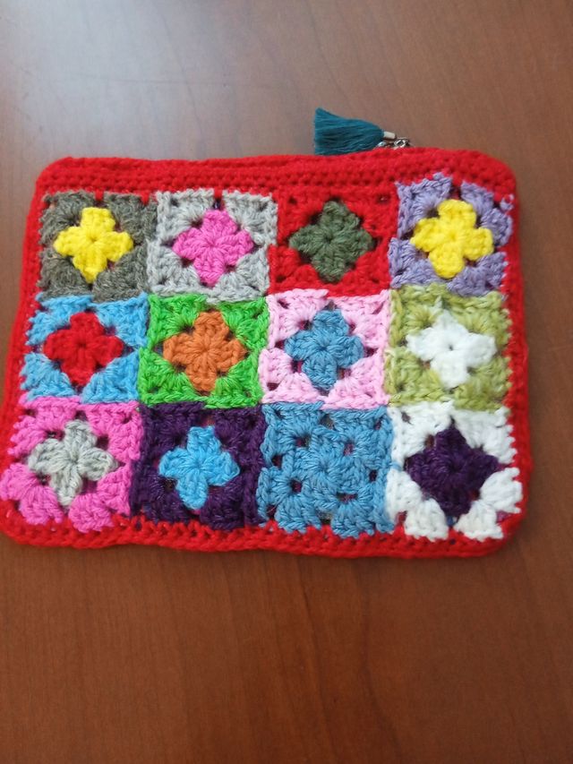 Neceser ganchillo 18cm *22cm