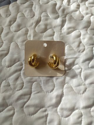 Pendientes chapados oro