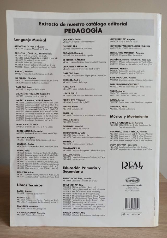 Libro de Música Lenguaje Musical 1ºB