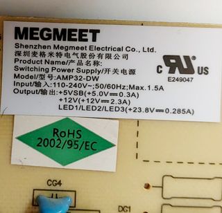 Placa de TV led Haier LE32F600C Megmeet