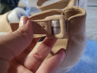 Zapatos con correa, beige, 39, A ESTRENAR