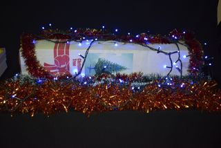 Lote de 5 artigos Natal-Arvore Natal, luzes, fitas