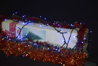 Lote de 5 artigos Natal-Arvore Natal, luzes, fitas