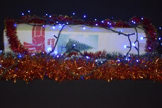 Lote de 5 artigos Natal-Arvore Natal, luzes, fitas