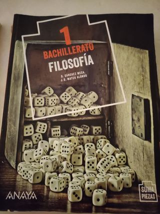 Libro Filosofía 1 Bachillerato Ed. Anaya