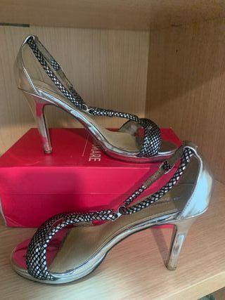 Sandalia tacon de fiesta 