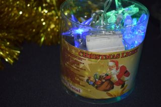 Decoração- lote de Natal- luzes estrelas mult. +3f