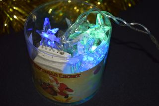 Decoração- lote de Natal- luzes estrelas mult. +3f