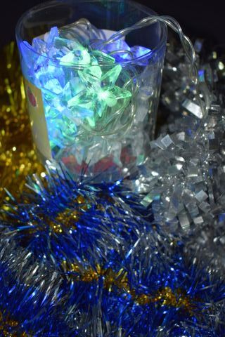 Decoração- lote de Natal- luzes estrelas mult. +3f