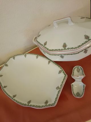 Salero antiguo porcelana fina