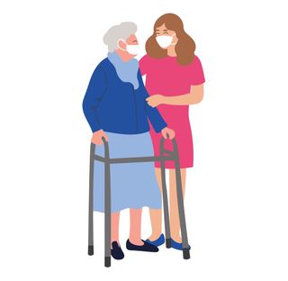 mujer española cuidado P. mayores/discapacidad