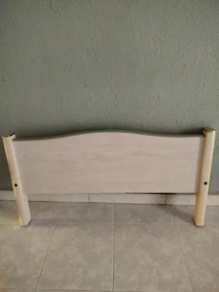 CAMA 90 CM CABECERO + PIECERO + SOMIER + COLCHÓN