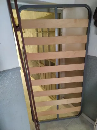 CAMA 90 CM CABECERO + PIECERO + SOMIER + COLCHÓN