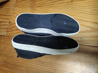 Zapatilla piel sin cordones