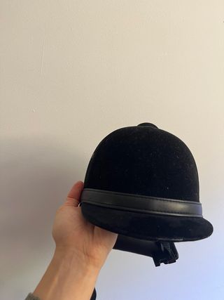 Casco de equitación terciopelo talla 58