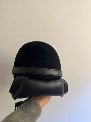Casco de equitación terciopelo talla 58