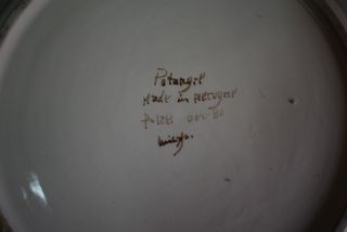 Prato decorativo Ceramica 35cm- pintado á mão 80