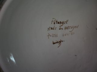 Prato decorativo Ceramica 35cm- pintado á mão 80