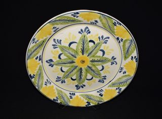 Prato decorativo Ceramica 35cm- pintado á mão 80