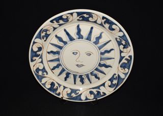 Prato decorativo Ceramica 35cm- pintado á mão 81