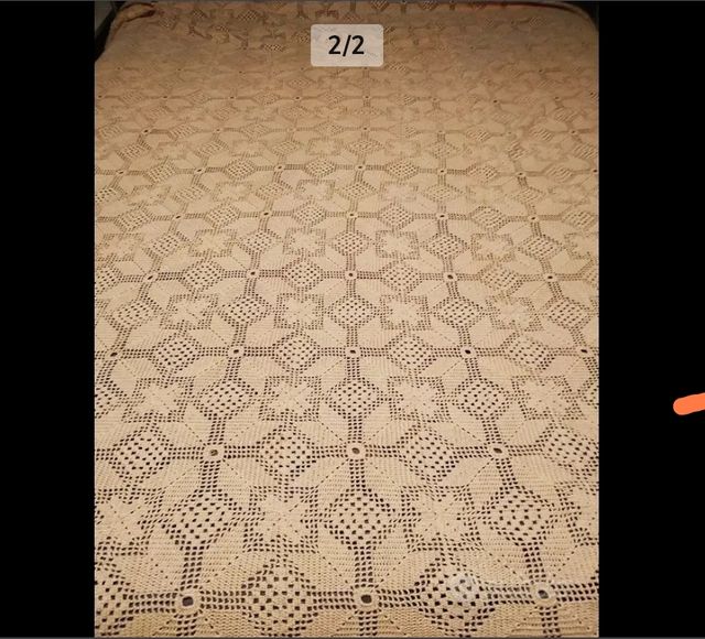 Copriletto matrimoniale uncinetto