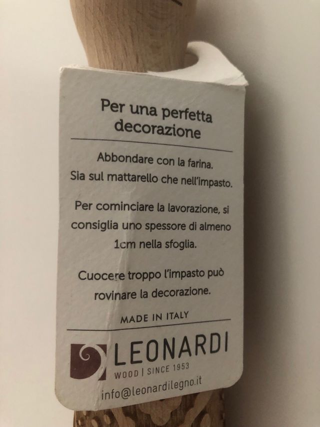 Mattarello decorativo per pasta frolla