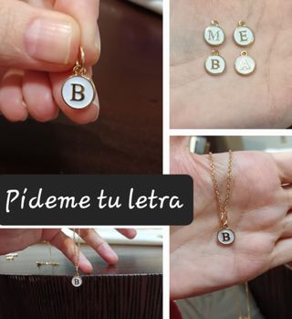 Colgante cadena collar inicial nombre letra Nuevos