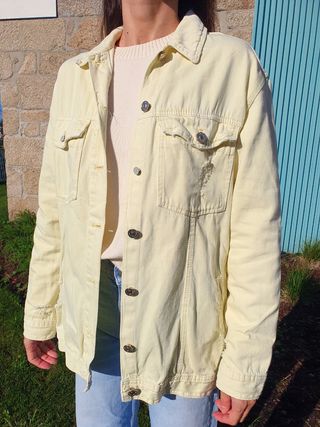 CHAQUETA VAQUERA LEFTIES AMARILLO OVERSIZE TALLA S