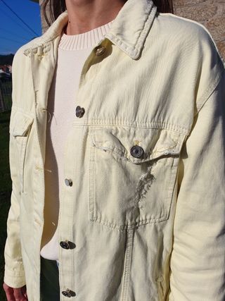 CHAQUETA VAQUERA LEFTIES AMARILLO OVERSIZE TALLA S