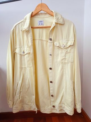 CHAQUETA VAQUERA LEFTIES AMARILLO OVERSIZE TALLA S