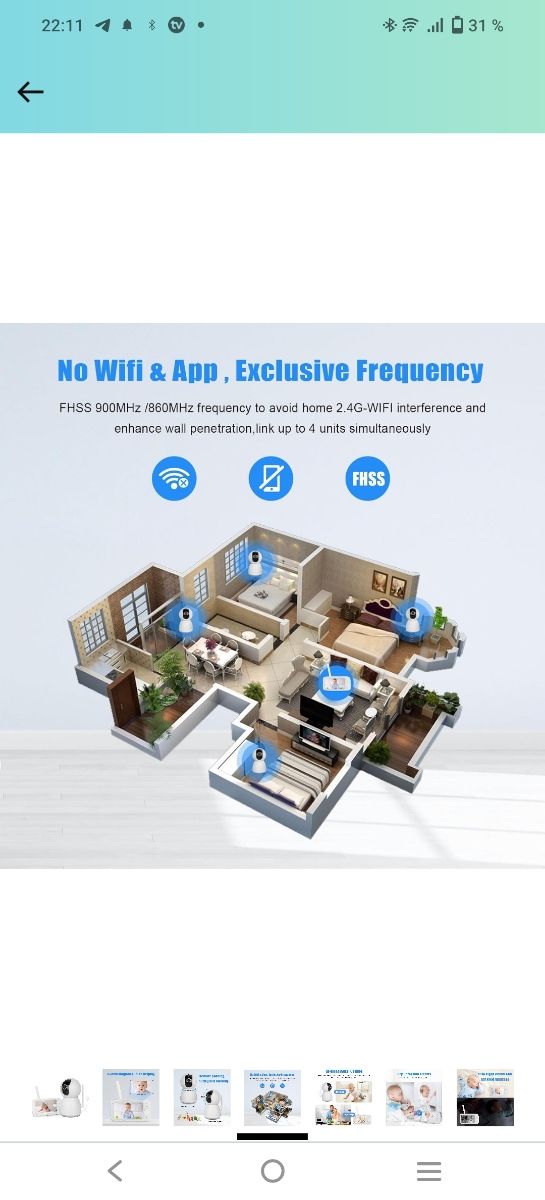 Video monitor bebé NUEVO