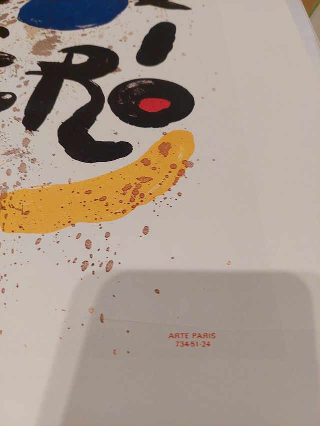 Joan Miró cartel litografico para exposicion sculp