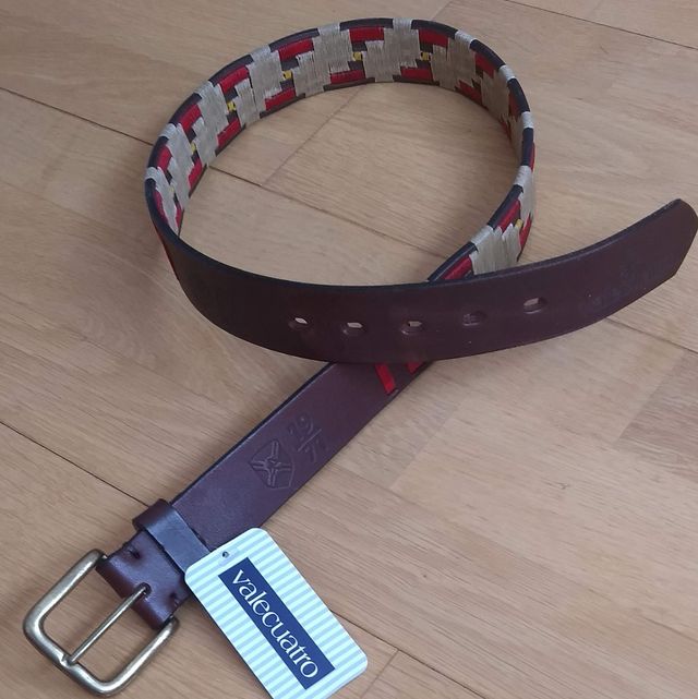 Cinturón piel argentino bordado V4