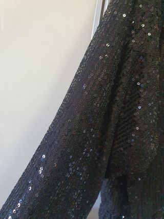 Chaqueta negra lentejuelas