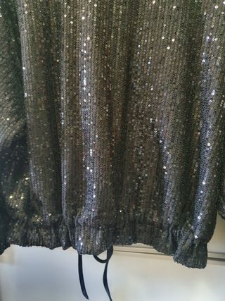 Chaqueta negra lentejuelas