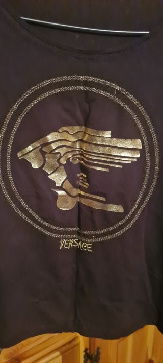 versace sport top marrone maniche lunghe