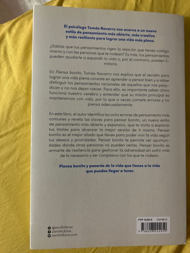 Libro “Piensa bonito”