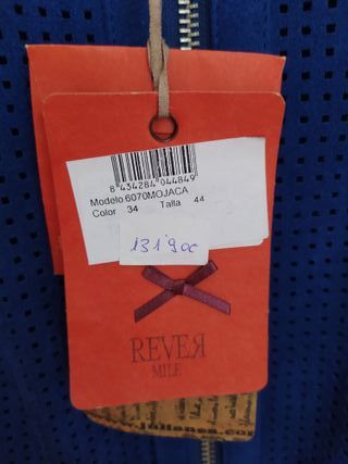 REVER MILE CHAQUETA AZUL (100% ANTE)(Con etiqueta)