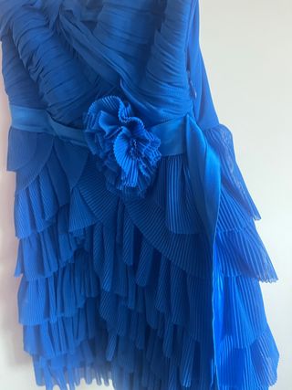 vestido fiesta azul tallam
