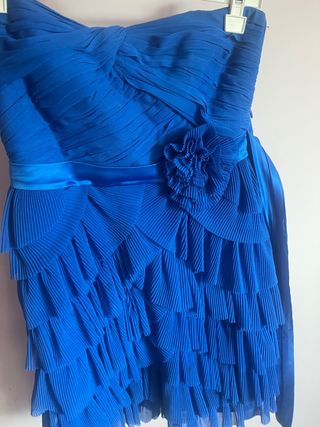 vestido fiesta azul tallam