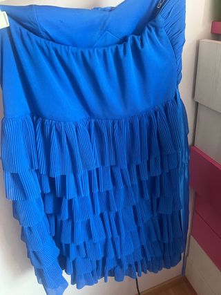 vestido fiesta azul tallam