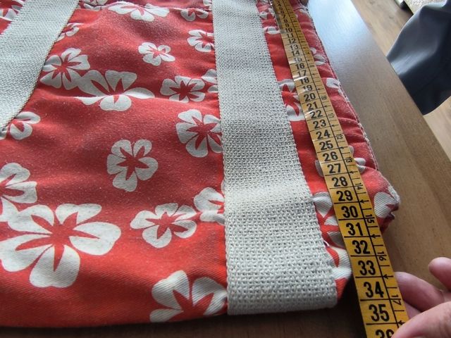 Bolso hombro tela naranja años 80