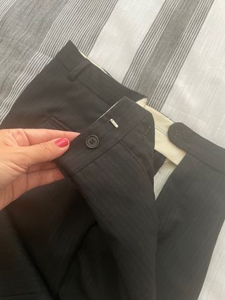 Traje negro chaqueta nuevo chaleco incluido