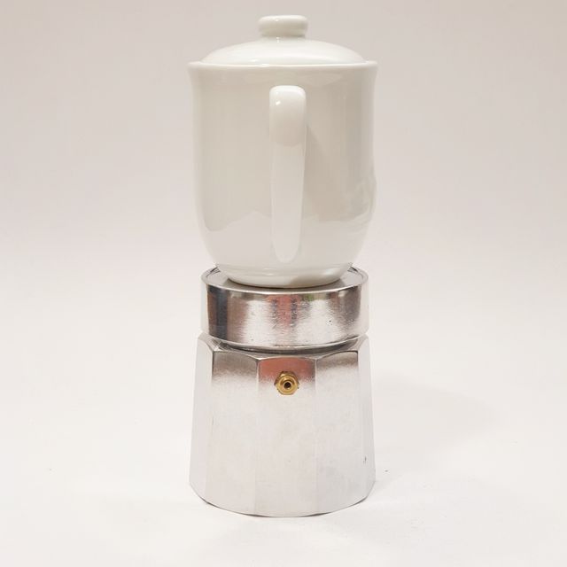 Caffettiera vintage italiana Moka Mulino Bianco