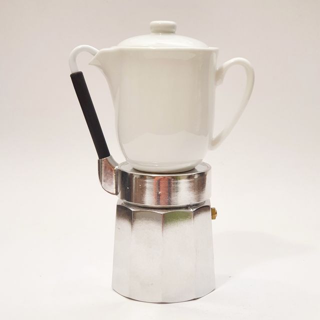 Caffettiera vintage italiana Moka Mulino Bianco