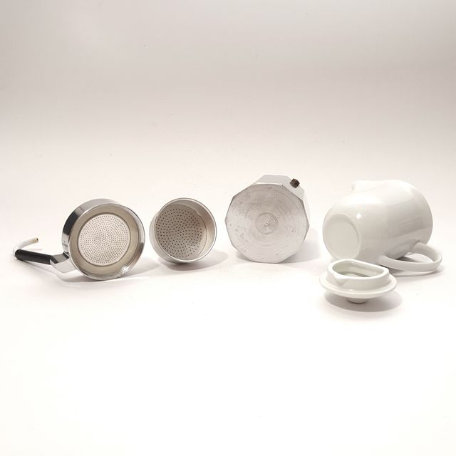 Caffettiera vintage italiana Moka Mulino Bianco