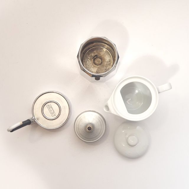 Caffettiera vintage italiana Moka Mulino Bianco