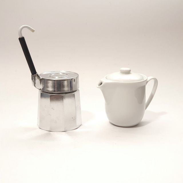 Caffettiera vintage italiana Moka Mulino Bianco