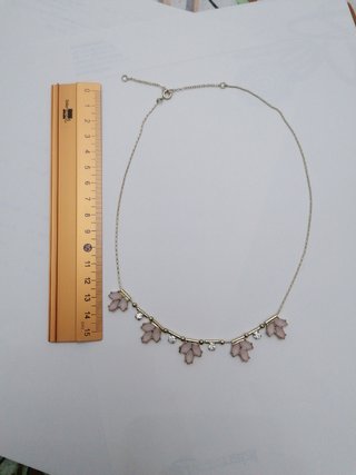 Gargantilla collar dorado rosa