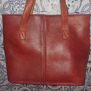 Bolso de mano de piel